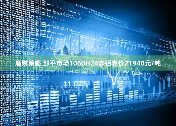 鹿财策略 邹平市场1060H24态铝卷价21940元/吨